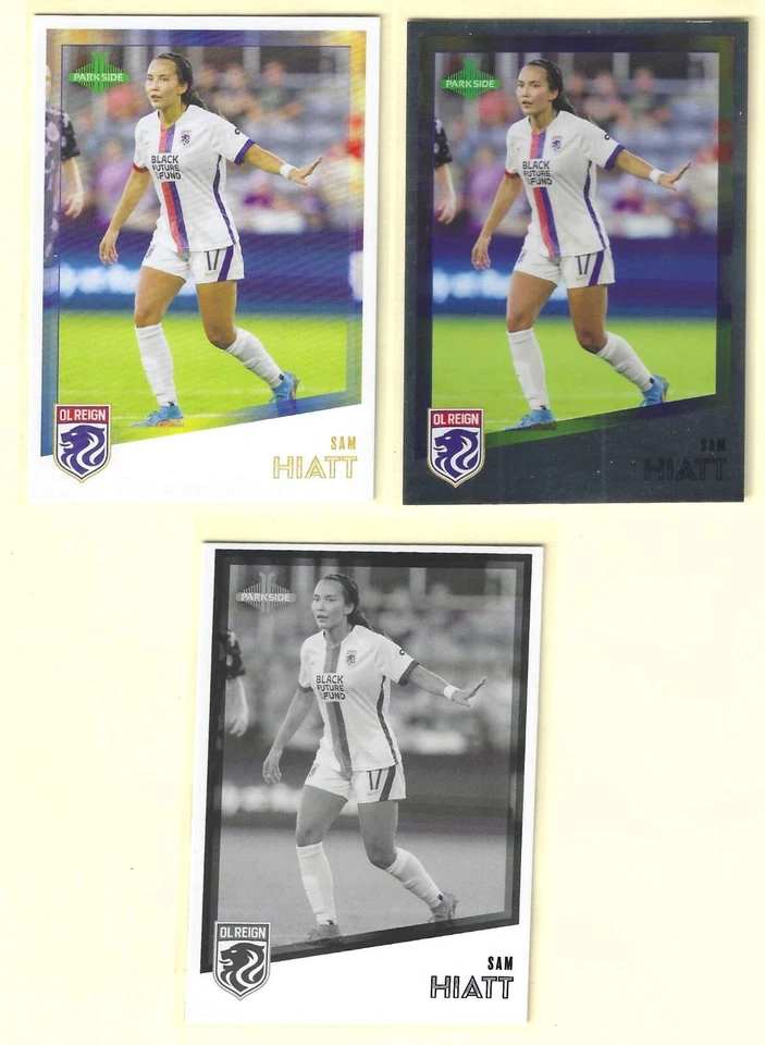 2023 PARKSIDE NWSL VOL 1 SAM HIATT BASE FOIL B&W #79 OL REIGN - Image 1 of 1