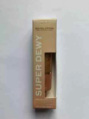 Revolution Super Dewy Liquid Highlighter Full Size 15ml Gold Lights Boxed Sealed - Image 1 of 2