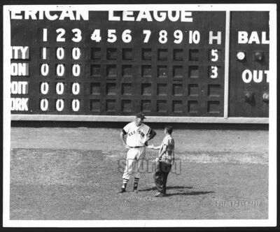 ПРИВЕТСТВИЕ ФАНАТОВ! Boston Red Sox Slugger TED WILLIAMS 1955 Тип 1 Винтажный Оригинал - Изображение 1 из 3