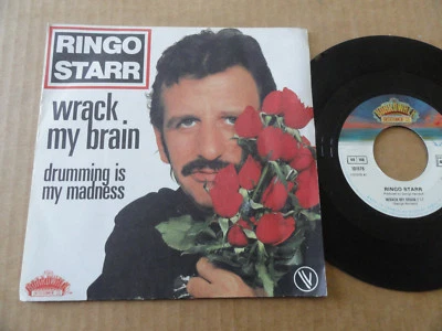 DISQUE 45T DE RINGO STARR (beatles)  " WRACK MY BRAIN "  - Photo 1/3