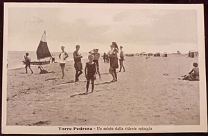 1925 - Torre Pedrera - la spiaggia - Foto 1 di 1