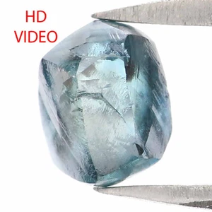 0.99 CT Natural Loose Rough Cut Diamond 5.85 MM Blue Color Rough Diamond QL2361 - Picture 1 of 8