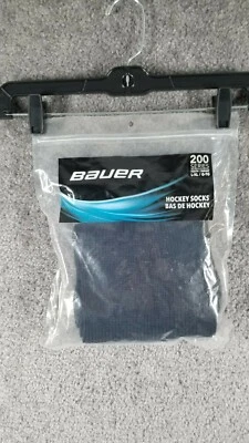 Calcetines de hockey Bauer para niños jóvenes talla L-XL serie 200 tejidos azules nuevos con etiquetas tobillo elástico Foto 1 de 4
