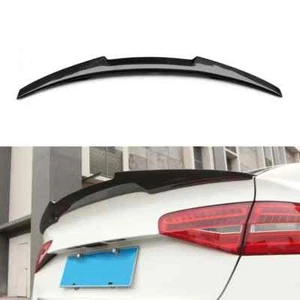 For 09-2012 Audi A4 B8 S4 Sedan M4 Style Rear Gloss Black Trunk Spoiler Lip Wing - Picture 1 of 7