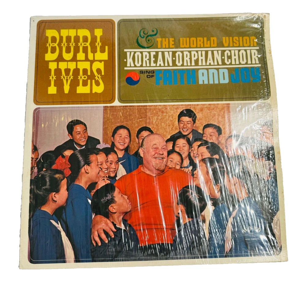 Burl Ives - The World Vision Korean Orphan Choir Faith And Joy - Vinyl Record LP - Image 1 of 4