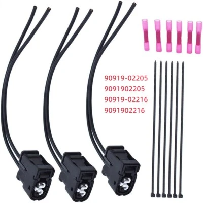 3Pcs Ignition Coil Connector Plug with Wires For Toyota Altezza AS300 1997-2005 - Image 1 of 4