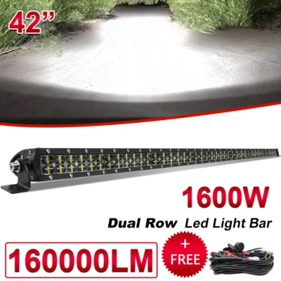 Combo de barra de luz LED 6D 42"" para Kubota RTV-X1100C X1120/D X1140 X900 XG850 400Ci Foto 1 de 4