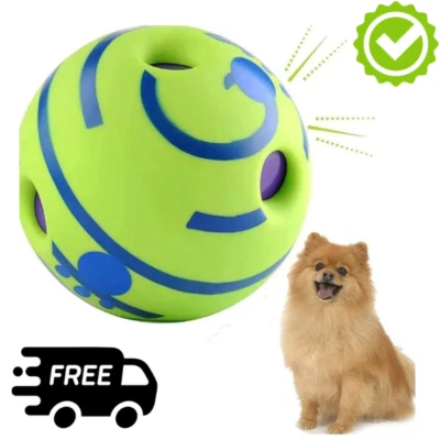 Wobble Wag Giggle Ball brinquedos interativos para cães sons divertidos treinamento ao ar livre animal de estimação saudável - Imagem 1 de 4
