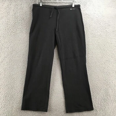 Calça de moletom Champion masculina M (real 34x28,5) preta cintura média bolso de mistura de algodão - Imagem 1 de 4