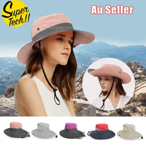 Sun hat Hiking Travel Hat Lady Men Summer Big Wide Brim Hat Cap Beach Visor - Picture 1 of 13