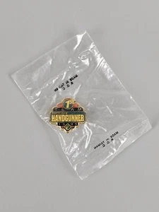 1st First Team American Handgunner 1995 Metal Enamel Pin Brooch 1990's Vintage - Picture 1 of 4