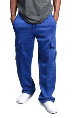 G-Style USA Men's Jogger Heavy Weight Fleece Cargo Pocket Sweat Pants S~6XL-FL77 - Image 1 of 2