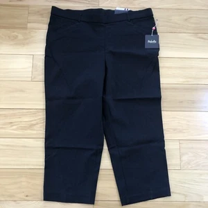 Rafaella Womens Comfort Stretch Dressy Skinny Capri Pants Black Size 20W NWT - Picture 1 of 9