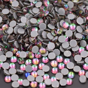 hotfix rhinestones flatback crystal hot fix stones strass glitter for needlework - Picture 1 of 53