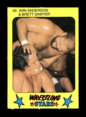 5-02-28 PWE 86 Monty Gum Super Wrestling Stars 2 x 2 3/4'' #46 arn anderson (C) - Image 1 of 2