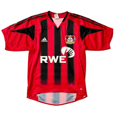 Bayer 04 Leverkusen Adidas 2005 Home Jersey Small Cover
