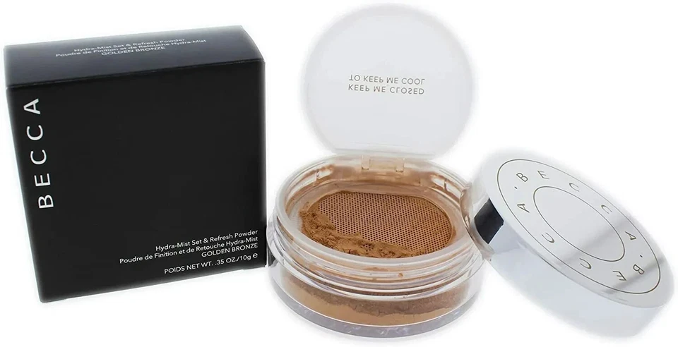 BECCA Hydra-Mist Set & Refresh Powder in Golden Bronze 10g New & Boxed GENUINE - Image 1 of 1