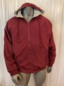 Weatherproof Garment Co. Maroon Colored Hooded Jacket Men’s Size L - Picture 1 of 13