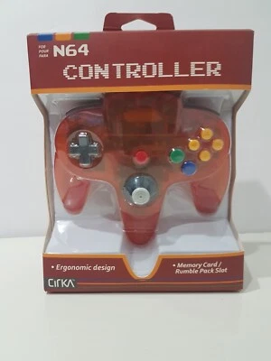 Cirka N64 Gamepad Controller Nintendo 64 - Fire Orange [Brand New!] - Image 1 of 4