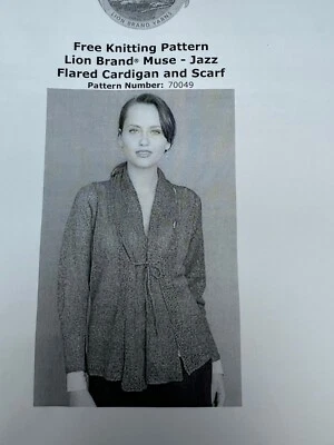 KIT VINTAGE MARCA LEÓN para tejer cárdigan acampanado y bufanda en musa y jazz hasta talla M Foto 1 de 4