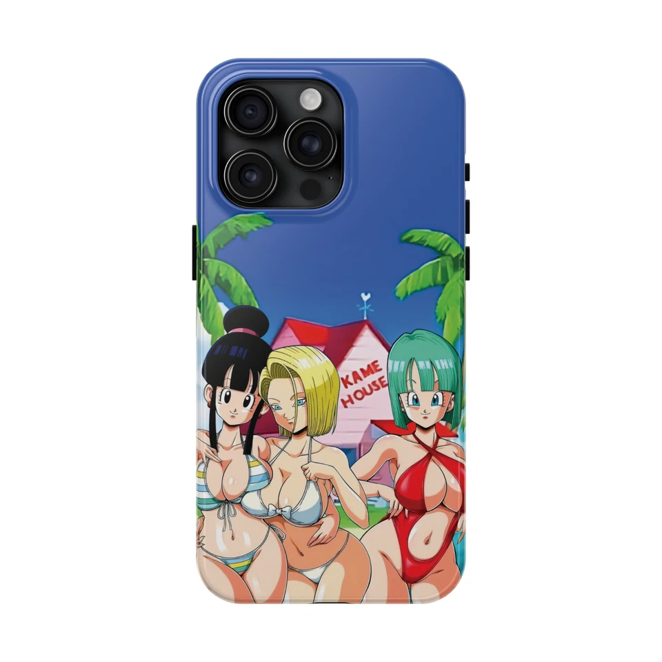 N18 Waifu Geek Fanart iPhone Case Japanese 90s Anime Manga Tough Phone Cases - Image 1 of 4