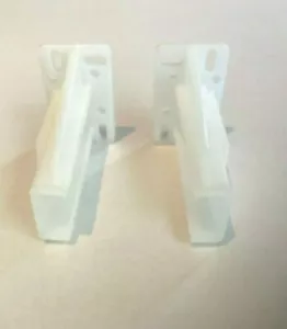 10 PAIRS Epoxy White End Sockets Fixed Self Closing Euro Drawer Slides Kitchen - Picture 1 of 5