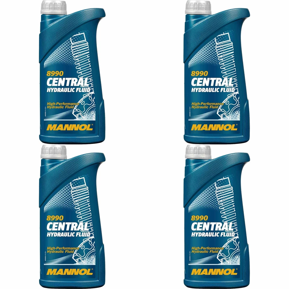 4 Liter MANNOL 8990 Servolenkungsöl Zentralhydrauliköl für VW AUDI SEAT SKODA - Bild 1 von 1