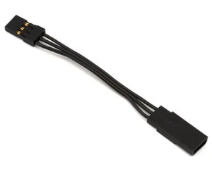 Sanwa/Airtronics Servo Extension (Black) (50mm) [SNW107A20511A] - Picture 1 of 2