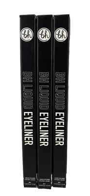 Lote de 3, Delineador Líquido para Olhos BH Cosmetics Lote de 3 Pontas de Caneta 0,4 Onça PRETO Noir - Imagem 1 de 3