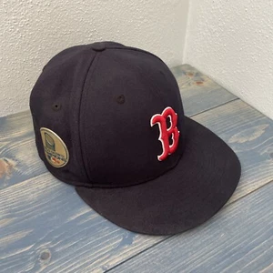 New Era Boston Red Sox 2018 World Series Patch 59Fifty On-Field Hat - 7 1/4 (C8) - Picture 1 of 6
