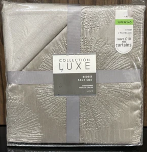 Next Collection Luxe Embroidered Metallic Circles Super King Bed Set - Picture 1 of 11