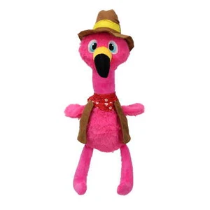 Rodeo Flamingo Plush Squeaky Dog Toy! FREE SHIPPING! - Picture 1 of 2
