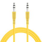 Câble auxiliaire audio mini jack stéréo jaune 3,5 mm mâle vers mâle extension de port jack