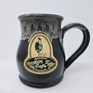 Deneen Pottery Mug Another Broken Egg Cafe BLACK 2015 Pensacola, Florida - Picture 1 of 8