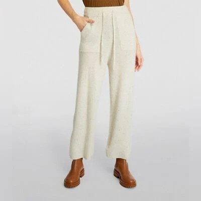 Pantalones Paige Marfil 100% Cachemira Pierna Corta Cintura Alta Talla L Nuevos sin Etiquetas Foto 1 de 4