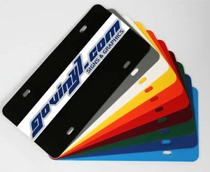 (5) Placa de plástico en blanco 6"" x 12"" - Imagen 1 de 1