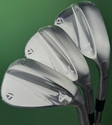 TaylorMade Milled Grind 2025 Wedge Set 52-09*, 56-12*, 60-10 Steel GW SW LW NEW! - Image 1 of 4