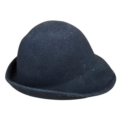 Sombrero Derby de Lana Negro Usado en Excelente Condición 8” Usado en Excelente Condición Foto 1 de 4