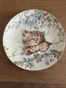 Royal Worcester Kitten Classics Display Plate Cat Nap, Dated 1985 - Picture 1 of 2