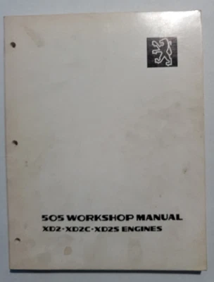 Peugeot 505 1985 manual de taller para motores XD2 XD2C XD2S usados Foto 1 de 4