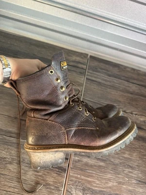 Botas Carolina Elm Logger para mujer talla 8 M cuero marrón resistente al aceite CA421 Foto 1 de 4