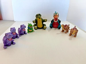 Vtg Lot Land Before Time Dinosaur Petrie Spike Hand Puppets & Wind Up Toys - Picture 1 of 7