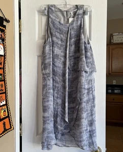 Derek Lam 100% Seide Crosby Minikleid blau Aquarell 10 Fee ätherisch - Bild 1 von 14