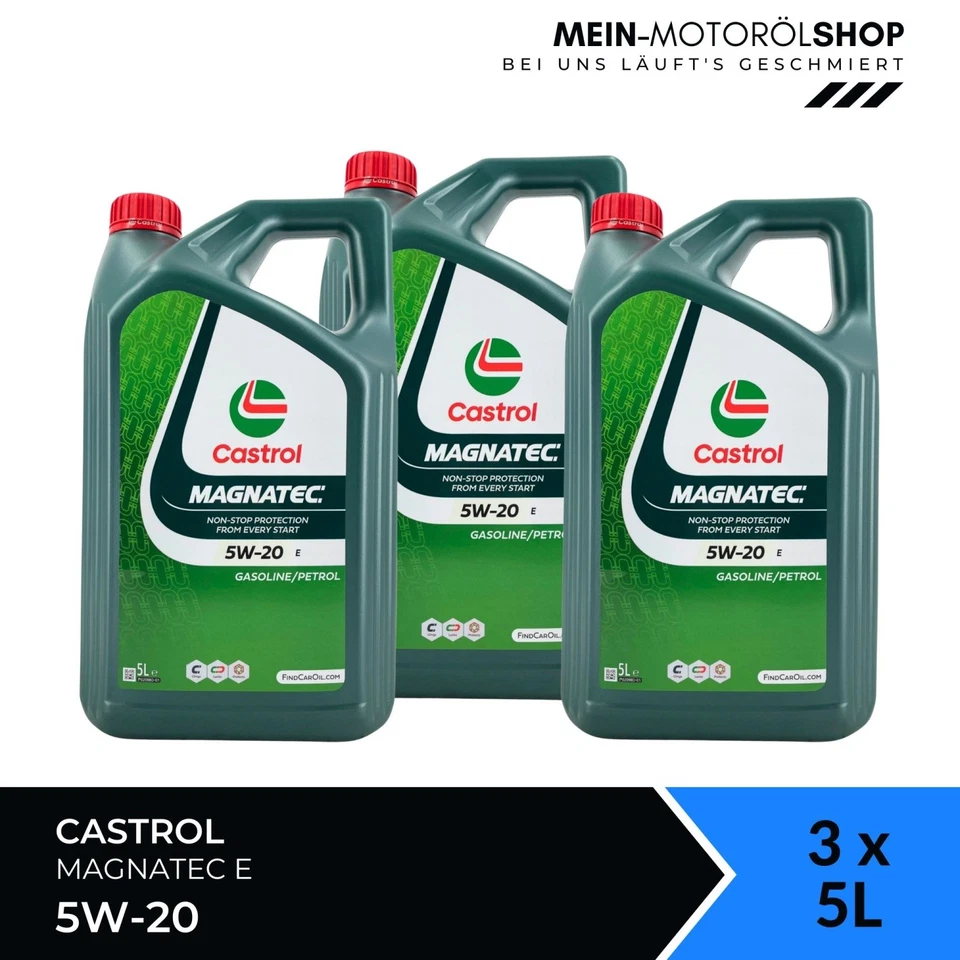 Castrol Magnatec 5W-20 E ACEA C5 API SN GF-5 Ford Motoröl 5 1 Liter 6 Liter