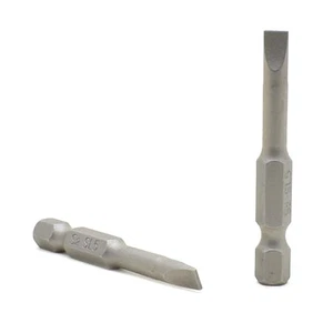 BS205-25PK Single End Slotted Screwdriver Bits - 2 Inch Long - 5mm Wide Slot - Picture 1 of 6