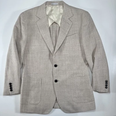 Abrigo deportivo REISS Attire Blazer Parche Bolsillo Para Hombre 40 R Avena Crema Mezcla de Lana Foto 1 de 4