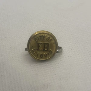 City of St . Louis "FD" Fire Department Uniform Buttons - Waterbury Button Co. - Picture 1 of 3