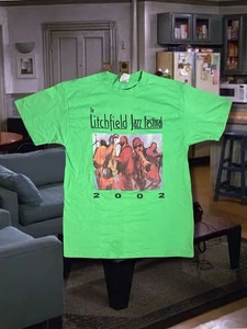 Camiseta 2002 Litchfield Jazz Festival Vintage Music Concert Tour Y2K L - Imagen 1 de 5