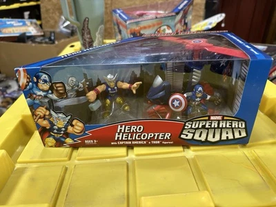 Marvel Super Hero Squad Hero Helicóptero Capitán América y Thor HSH #1 Foto 1 de 3