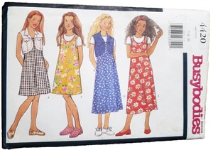 Butterick Girls Very Easy Jumper Top Cropped Vest with Collar Sizes 7 8 10 - Picture 1 of 5